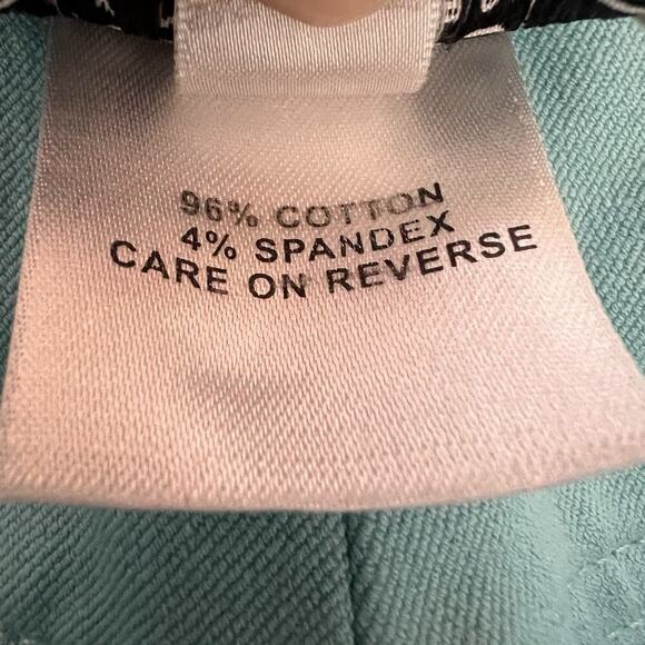 St John Sport Jeans Bright Blue Women's 4 Straight Leg Pants FLAWS* Cotton Blend - Picture 16 of 16